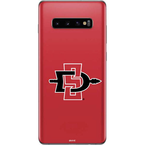 San Diego State University Aztecs Red Logo Galaxy S10 Plus Skin