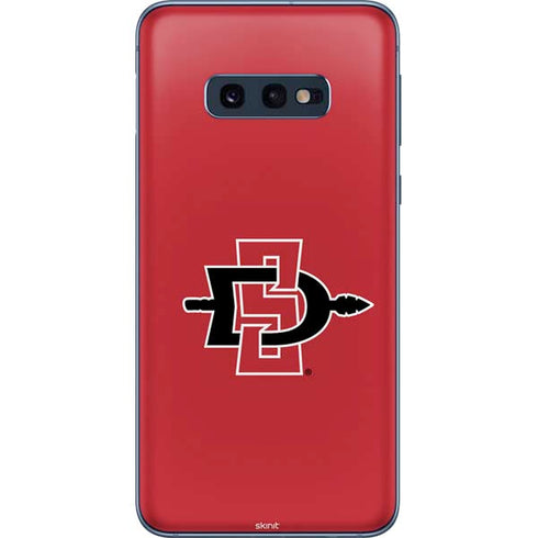 San Diego State University Aztecs Red Logo Galaxy S10e Skin