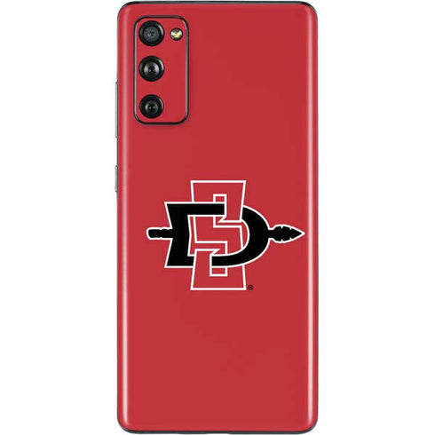 San Diego State University Aztecs Red Logo Galaxy S20 Fan Edition Skin