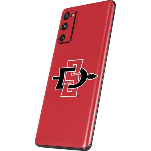 San Diego State University Aztecs Red Logo Galaxy S20 Fan Edition Skin