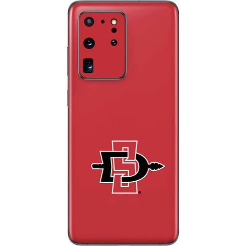 San Diego State University Aztecs Red Logo Galaxy S20 Ultra 5G Skin