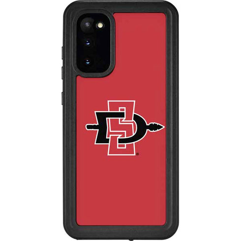 San Diego State University Aztecs Red Logo Galaxy S20 Waterproof Case