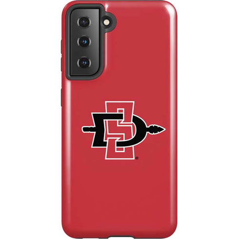 San Diego State University Aztecs Red Logo Galaxy S21 5G Pro Case