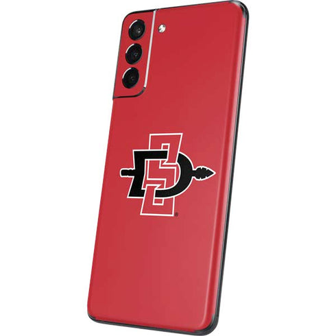 San Diego State University Aztecs Red Logo Galaxy S21 Plus 5G Skin