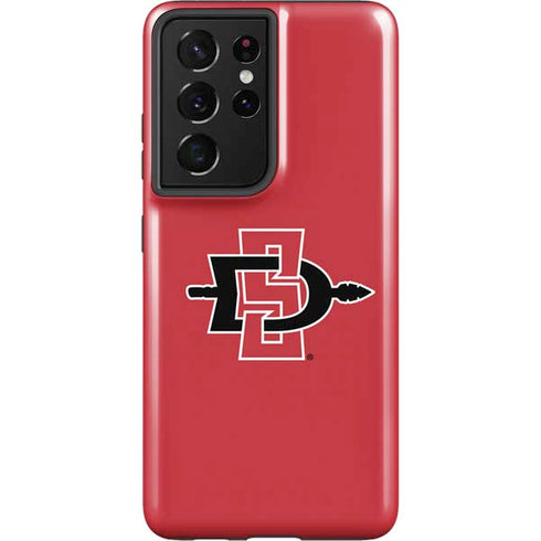 San Diego State University Aztecs Red Logo Galaxy S21 Ultra 5G Pro Case