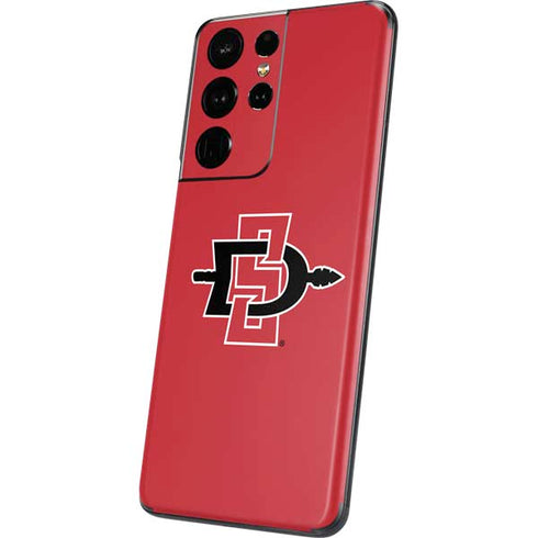 San Diego State University Aztecs Red Logo Galaxy S21 Ultra 5G Skin