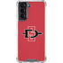 San Diego State University Aztecs Red Logo Galaxy S22 Clear Case