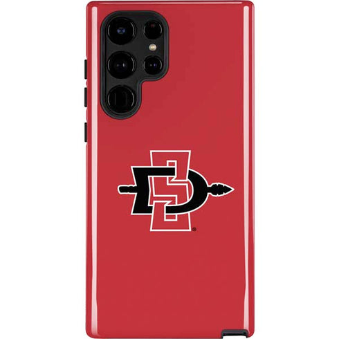 San Diego State University Aztecs Red Logo Galaxy S22 Ultra Pro Case