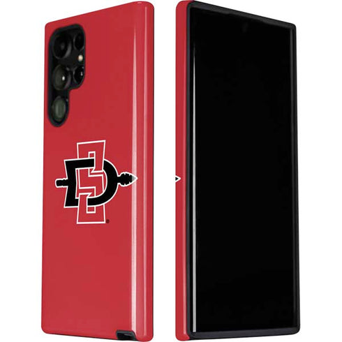 San Diego State University Aztecs Red Logo Galaxy S22 Ultra Pro Case