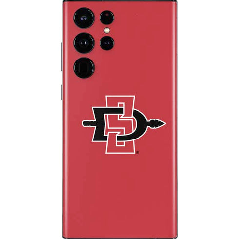San Diego State University Aztecs Red Logo Galaxy S22 Ultra Skin