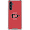 San Diego State University Aztecs Red Logo Galaxy S23 FE Clear Case