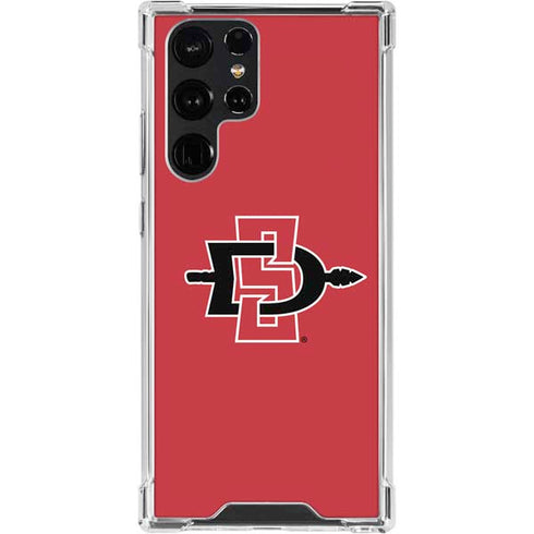 San Diego State University Aztecs Red Logo Galaxy S24 Ultra Clear Case