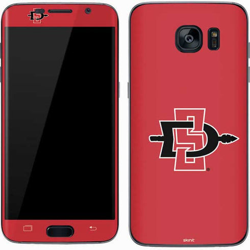 San Diego State University Aztecs Red Logo Galaxy S7 Skin