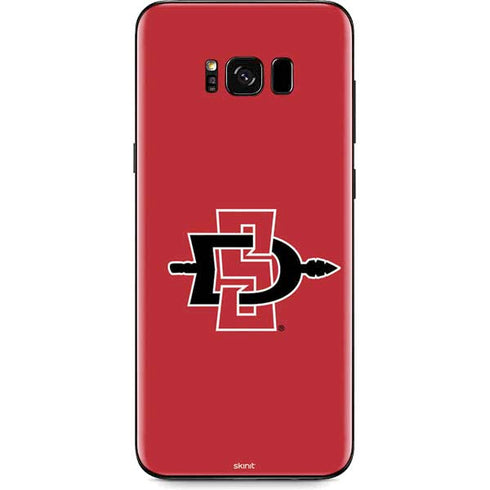 San Diego State University Aztecs Red Logo Galaxy S8 Skin