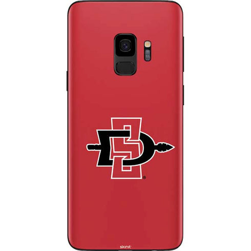 San Diego State University Aztecs Red Logo Galaxy S9 Skin
