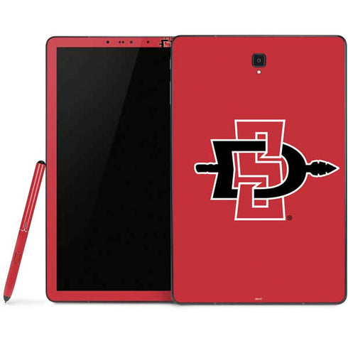 San Diego State University Aztecs Red Logo Samsung Galaxy Tab Skin