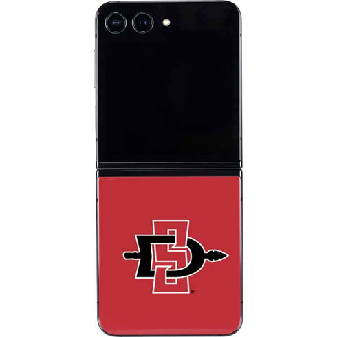 San Diego State University Aztecs Red Logo Galaxy Z Flip5 5G Skin