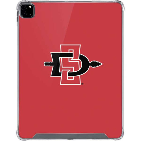 San Diego State University Aztecs Red Logo iPad Pro 12.9in (2020) Clear Case