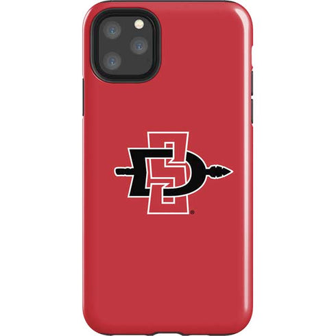 San Diego State University Aztecs Red Logo iPhone 11 Pro Max Impact Case