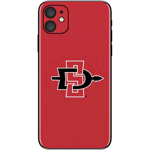 San Diego State University Aztecs Red Logo iPhone 11 Skin
