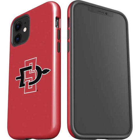 San Diego State University Aztecs Red Logo iPhone 12 Impact Case