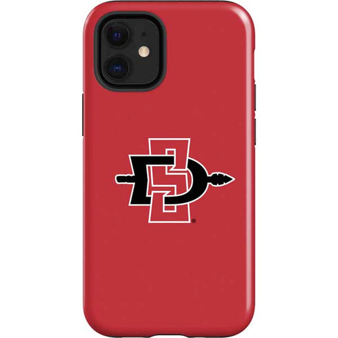 San Diego State University Aztecs Red Logo iPhone 12 Mini Impact Case