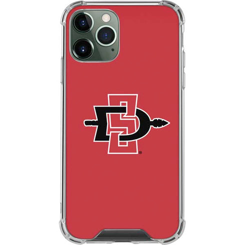 San Diego State University Aztecs Red Logo iPhone 12 Pro Clear Case