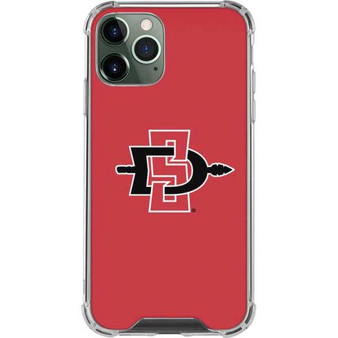 San Diego State University Aztecs Red Logo iPhone 12 Pro Max Clear Case