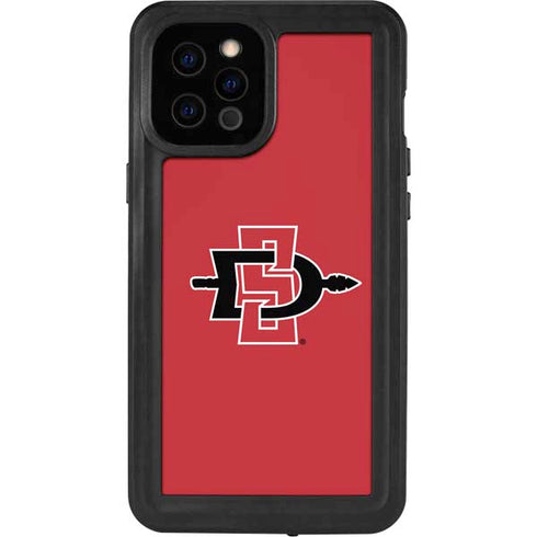 San Diego State University Aztecs Red Logo iPhone 12 Pro Max Waterproof Case