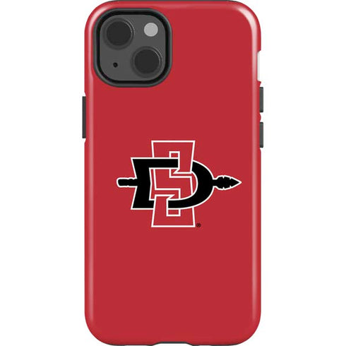 San Diego State University Aztecs Red Logo iPhone 13 Impact Case