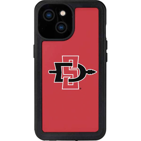 San Diego State University Aztecs Red Logo iPhone 13 Mini Waterproof Case