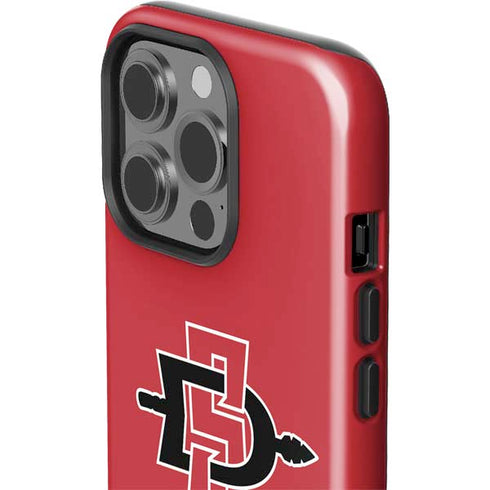 San Diego State University Aztecs Red Logo iPhone 13 Pro Impact Case