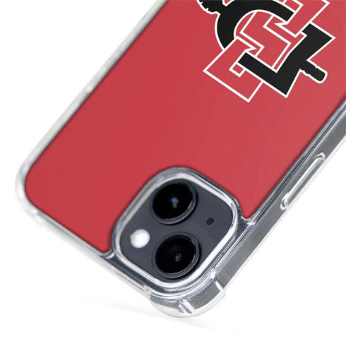 San Diego State University Aztecs Red Logo iPhone 14 Plus MagSafe Case