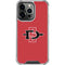 San Diego State University Aztecs Red Logo iPhone 14 Pro Clear Case