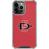 San Diego State University Aztecs Red Logo iPhone 14 Pro Max Clear Case