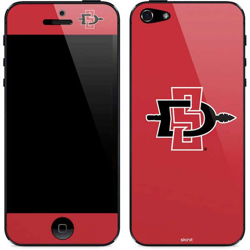 San Diego State University Aztecs Red Logo iPhone 5/5s/5SE Skin