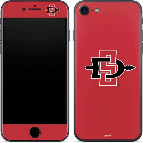 San Diego State University Aztecs Red Logo iPhone SE (2nd & 3rd Gen) Skin