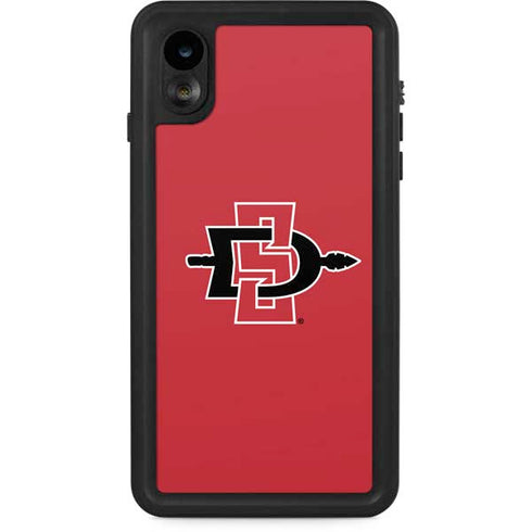 San Diego State University Aztecs Red Logo iPhone XR Waterproof Case