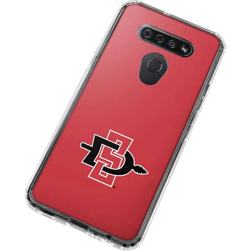 San Diego State University Aztecs Red Logo LG K51/Q51 Clear Case