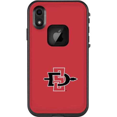 San Diego State University Aztecs Red Logo LifeProof Fre iPhone Skin