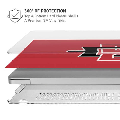 San Diego State University Aztecs Red Logo MacBook Air 15in (2023-2025) Case plus Skin