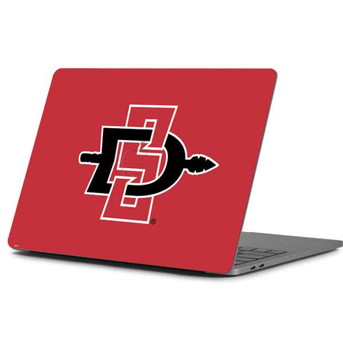 San Diego State University Aztecs Red Logo Apple MacBook Pro 13-inch Skin