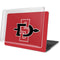 San Diego State University Aztecs Red Logo MacBook Pro 15in (2016-19) Case plus Skin