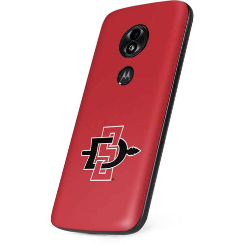 San Diego State University Aztecs Red Logo Moto E5 Play Skin