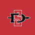 San Diego State University Aztecs Red Logo Moto E5 Play Skin