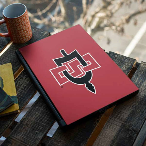 San Diego State University Aztecs Red Logo MSI GS65 Stealth Laptop Skin