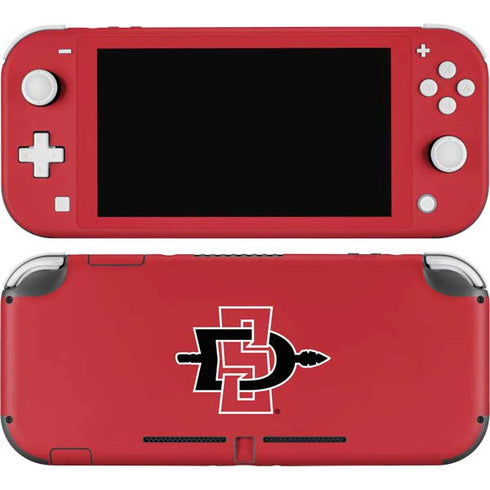 San Diego State University Aztecs Red Logo Nintendo Switch Lite Skin