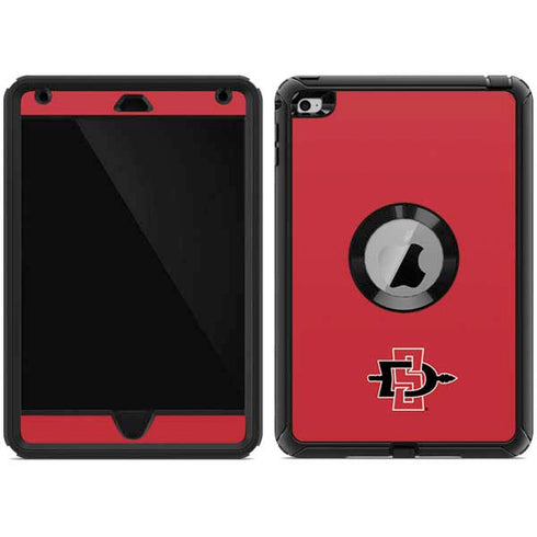 San Diego State University Aztecs Red Logo Otterbox Defender iPad Skin