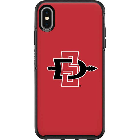 San Diego State University Aztecs Red Logo Otterbox Symmetry iPhone Skin
