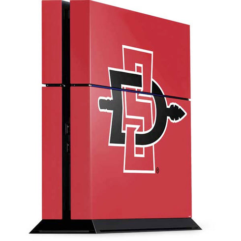 San Diego State University Aztecs Red Logo PS4 Console Skin